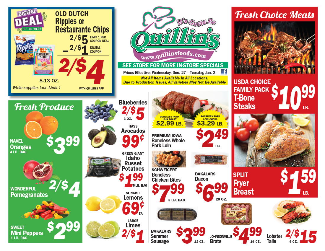 Lansing, Iowa Grocery Store Quillin's Quality Foods in Northeast Iowa