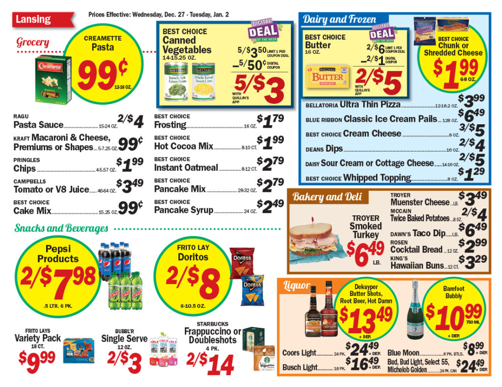 Lansing, Iowa Grocery Store Quillin's Quality Foods in Northeast Iowa