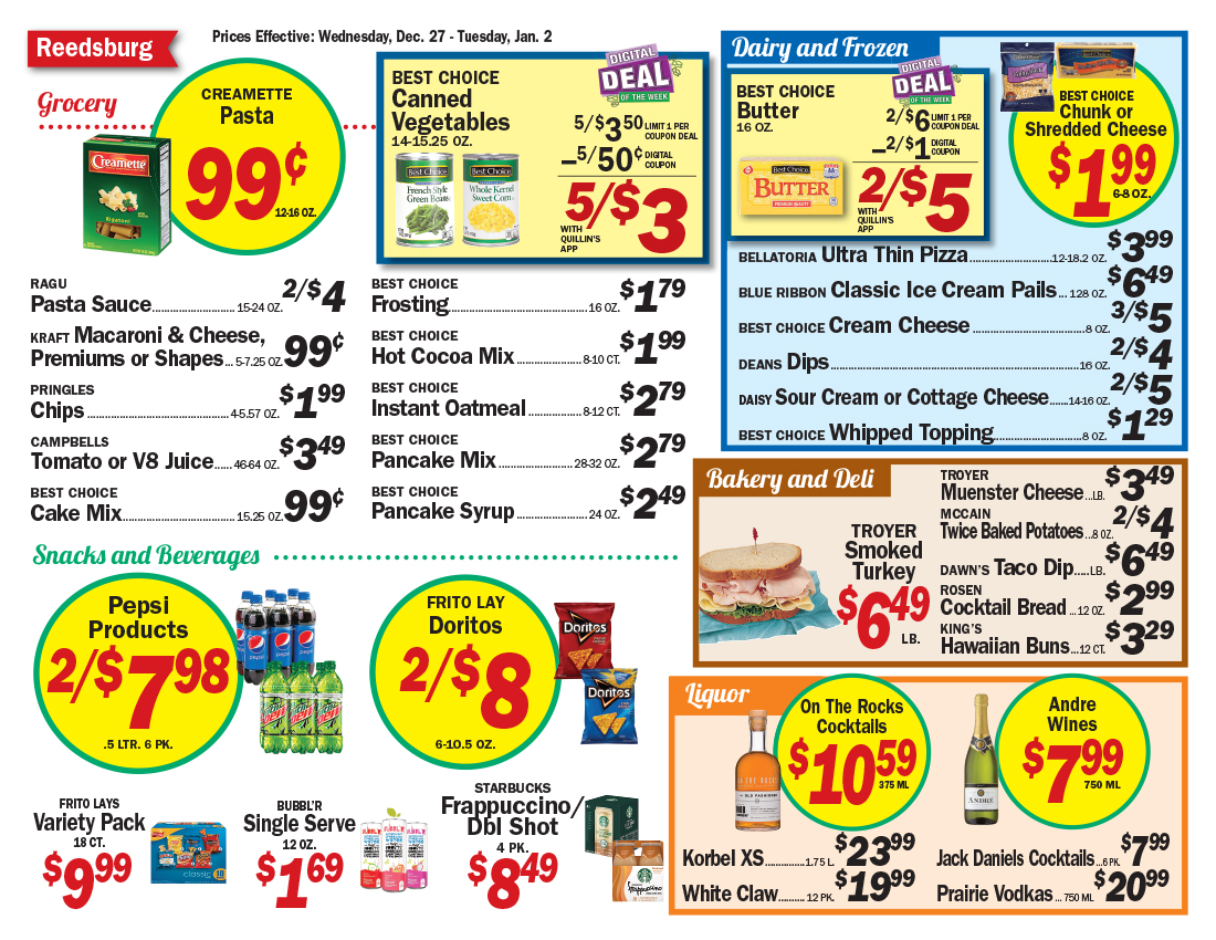 Reedsburg, Wisconsin Grocery Store | Quillin's Quality Foods
