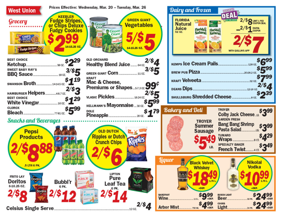 West Union, Iowa Grocery Store Quillin's Quality Foods