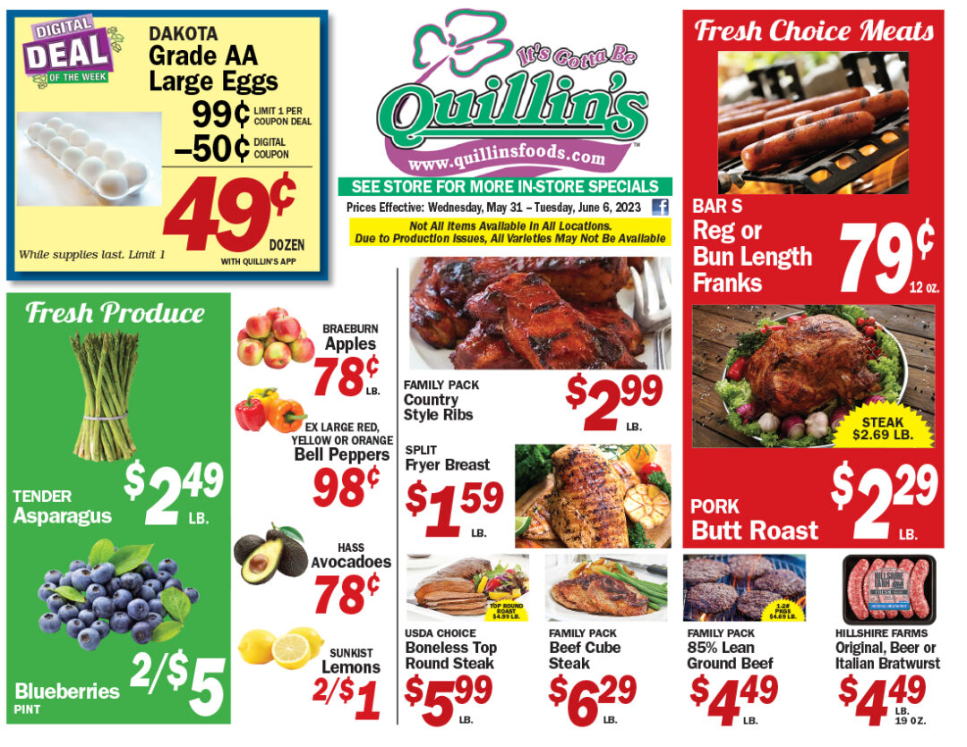 Current Ads | Quillin's Quality Foods Updated Weekly Flyer