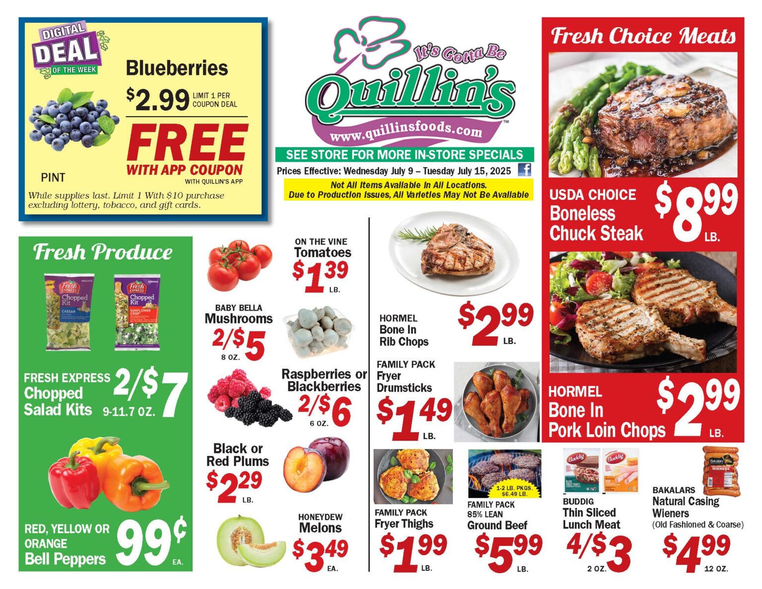 Current Ads | Quillin's Quality Foods Updated Weekly Flyer