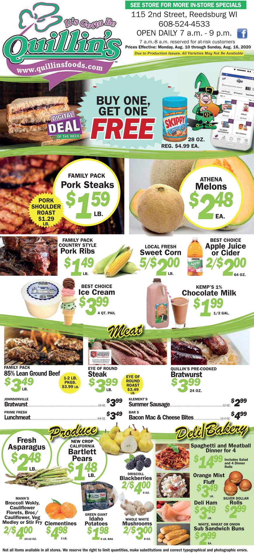 Reedsburg, WI Quillin's Quality Foods