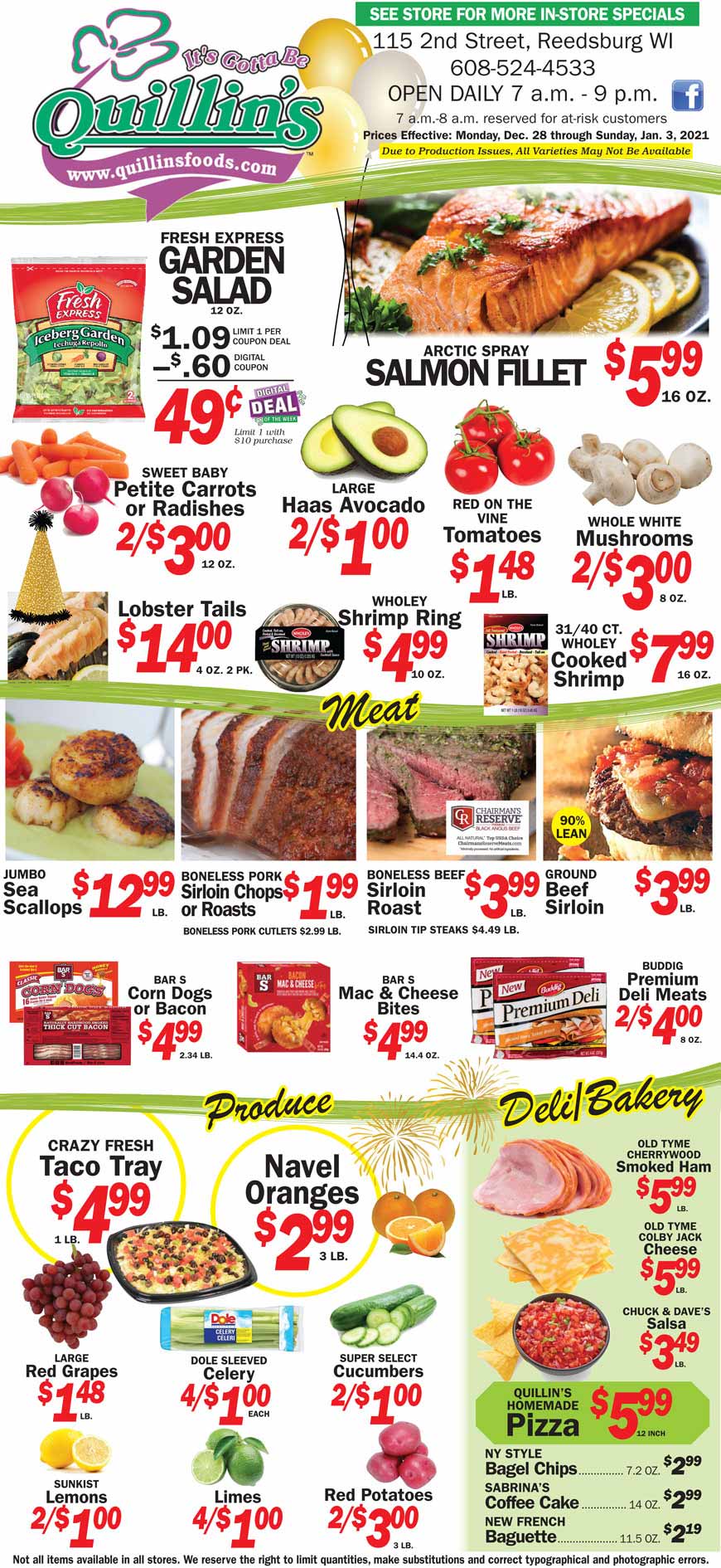 Reedsburg, WI Quillin's Quality Foods