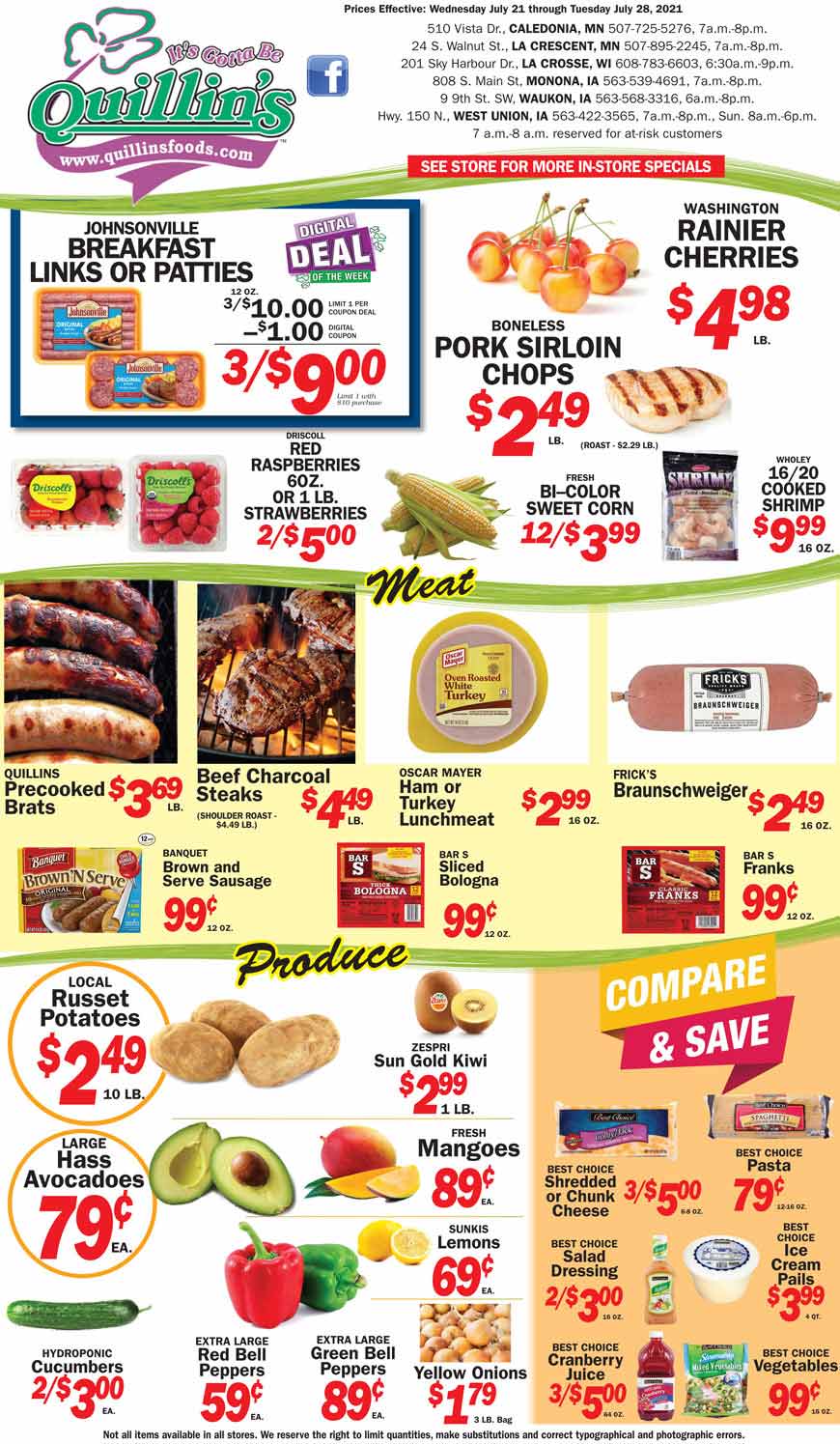 Current Ads | Quillin's Quality Foods Updated Weekly Flyer