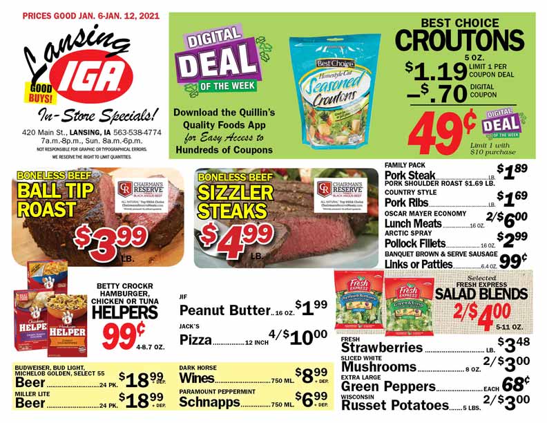 Lansing, IA Quillin's Quality Foods