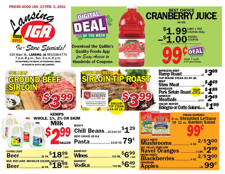 Lansing, IA Quillin's Quality Foods