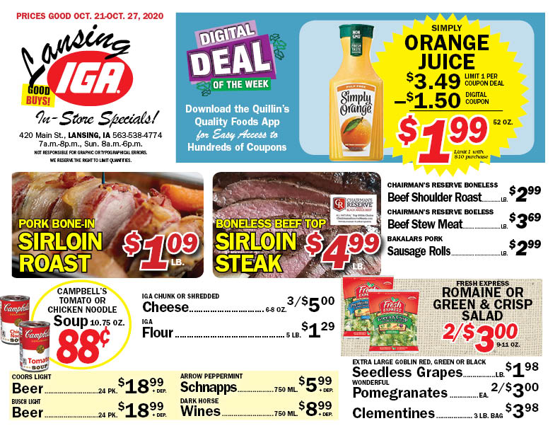 Lansing, IA Quillin's Quality Foods