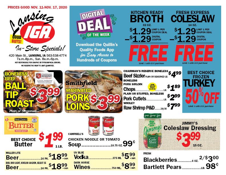 Lansing, IA Quillin's Quality Foods