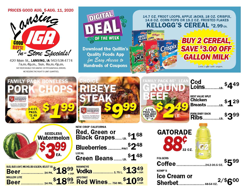 Lansing, IA Quillin's Quality Foods