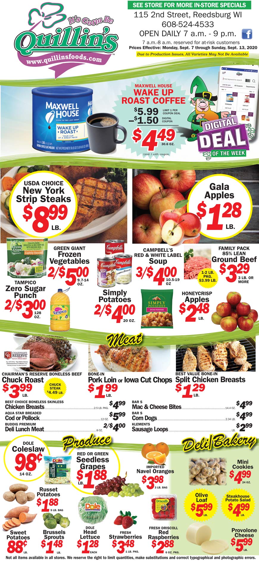 Reedsburg, WI Quillin's Quality Foods