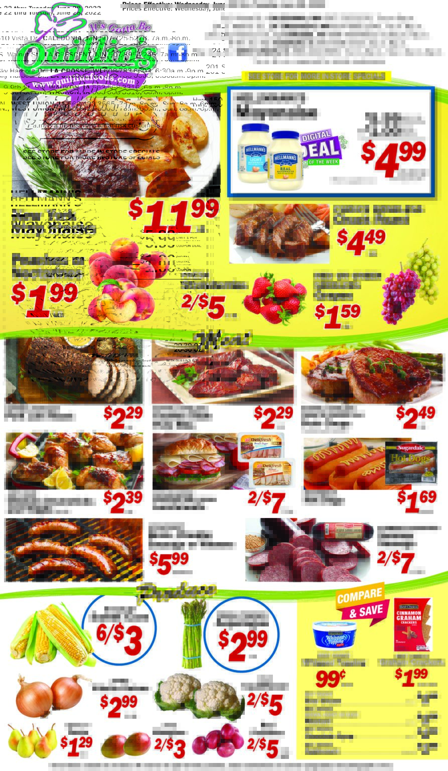 Current Ads Quillin's Quality Foods Updated Weekly Flyer