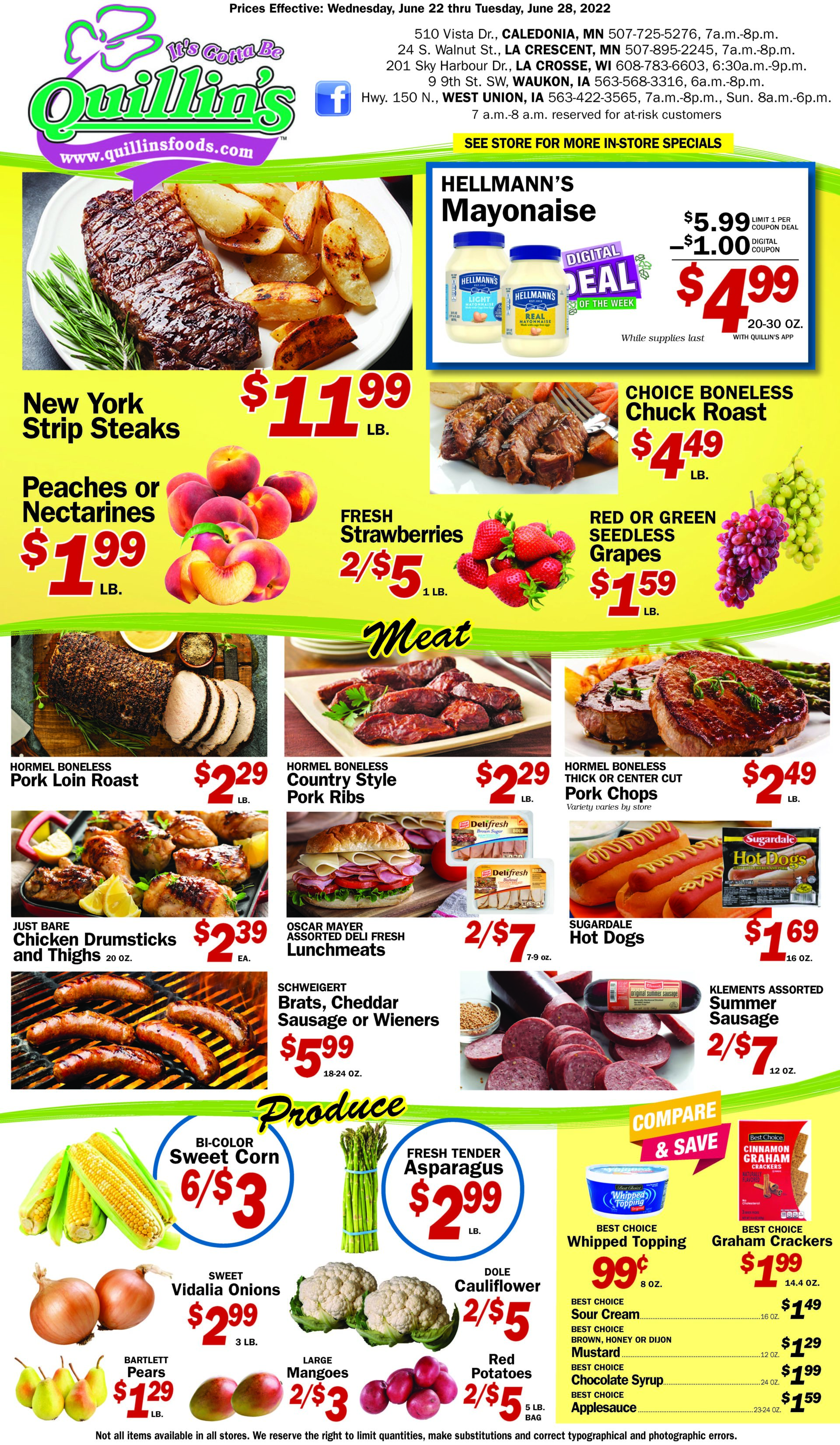 Current Ads Quillin's Quality Foods Updated Weekly Flyer