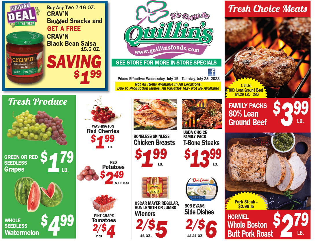 Lansing, Iowa Grocery Store Quillin's Quality Foods in Northeast Iowa